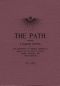 [Gutenberg 59038] • The Path, Vol. I.—1886-'7. / A Magazine Devoted to the Brotherhood of Humanity, Theosophy in America, and the Study of Occult Science, Philosophy, and Aryan Literature.